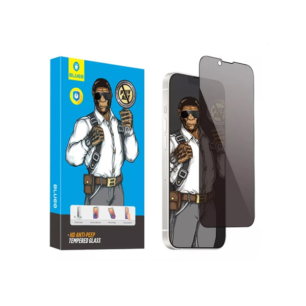 خرید محافظ صفحه نمایش حریم شخصی بولوئو آیفون Blueo HD Anti-Peep Tempered Glass B Iphone 12 PRO MAX - Blueo