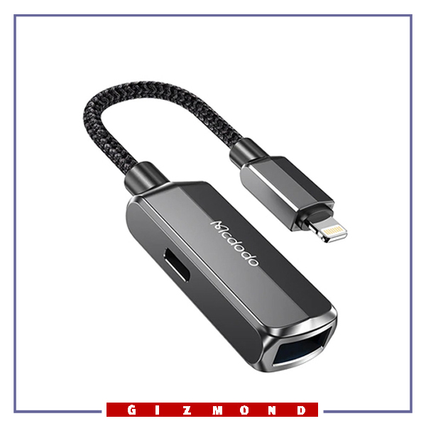 کابل تبدیل لایتنینگ به یو اس بی مکدودو Mcdodo 2 In 1 Convertor Lightning to USB-A 3.0+Lightning CA-2690