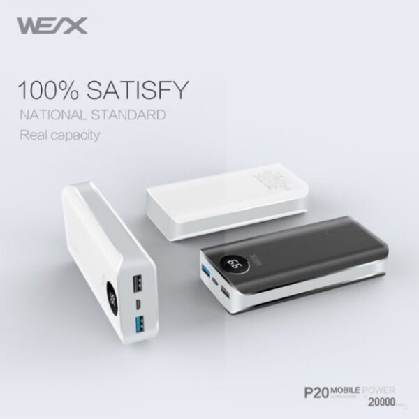 پاوربانک وکس WEX P20 Power Bank 20000mAh