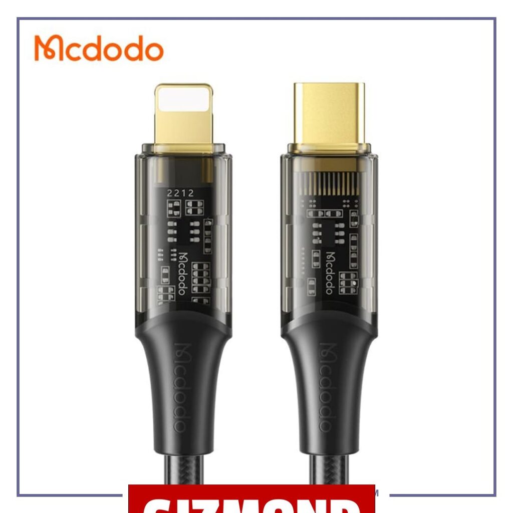 کابل تایپ سی به لایتنینگ 1.8 متری مک دودو Mcdodo Type-C To Lightning 36W Data Cable CA-1592