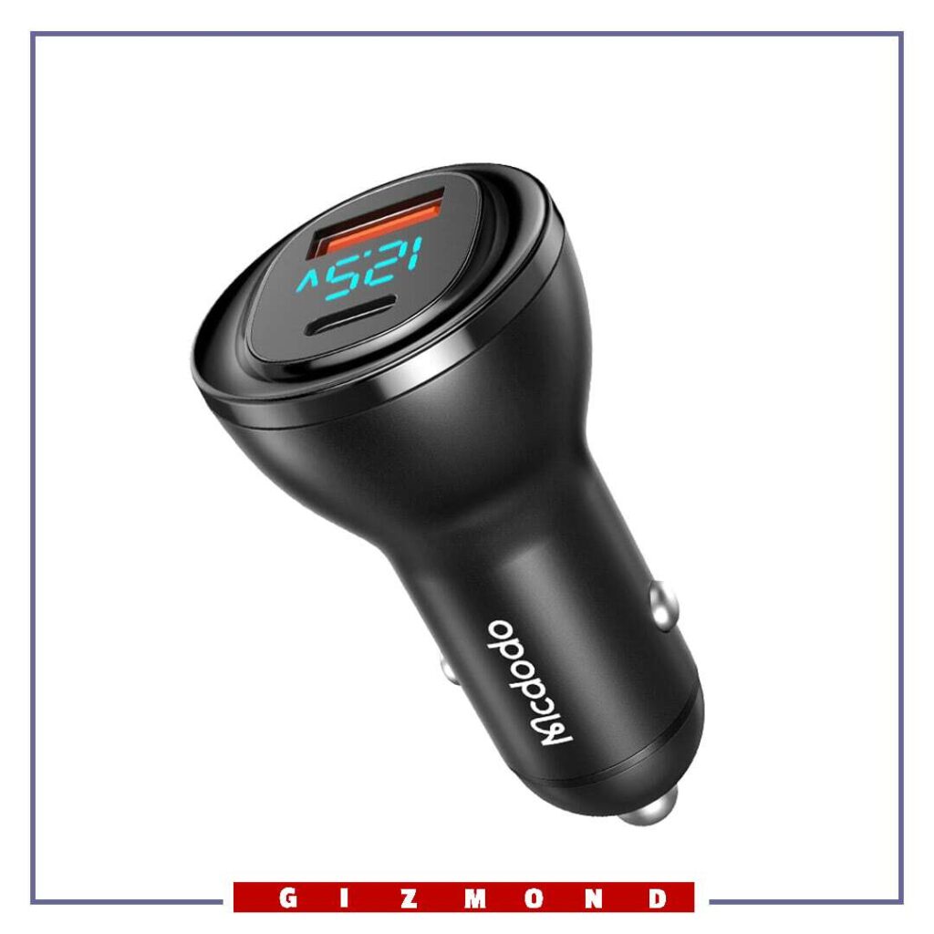 شارژر فندکی فست شارژ مک دودو Mcdodo Digital Display Car Charger CC-5670