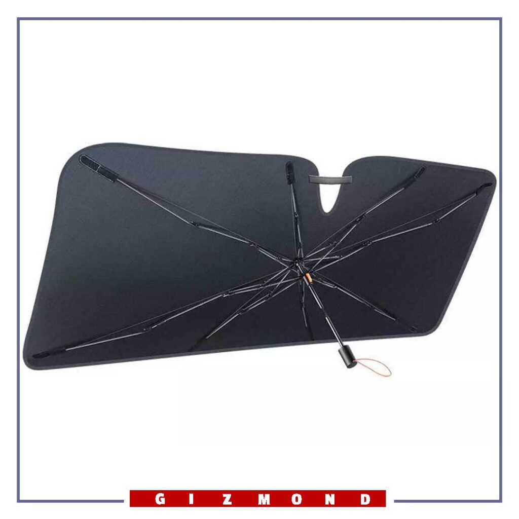 چتر آفتاب گیر شیشه جلو خودرو تک لایه بیسوس Baseus CoolRide Windshield Sun Shade Umbrella Lite CRKX000001