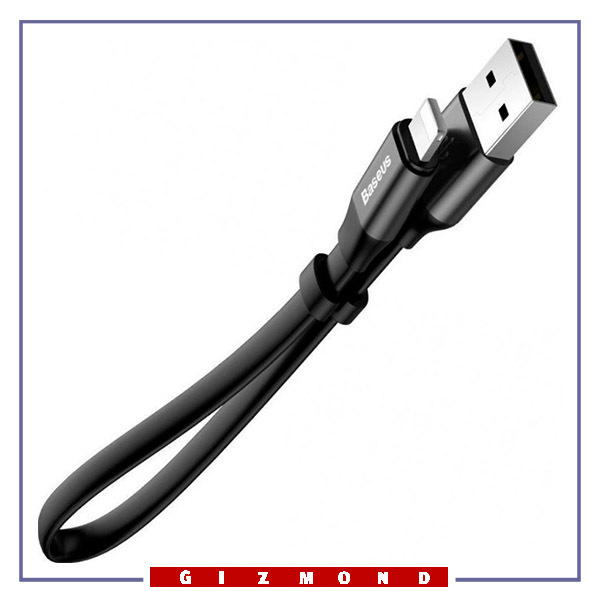 کابل شارژ و انتقال داده لایتنینگ بیسوس Baseus Nimble Portable lightning Cable 23cm CATMBJ-01