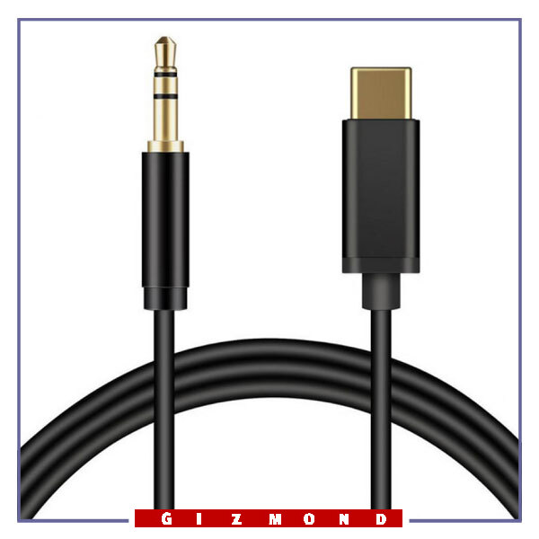 کابل تبدیل تایپ‌سی به AUX طول 1 متر کوتتسی Coteetci Type-C To 3.5 Audio Cable CS8856