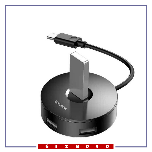 هاب تایپ سی بیسوس Baseus Round Box Hub USB Adapter Type-C CAHUB-G01