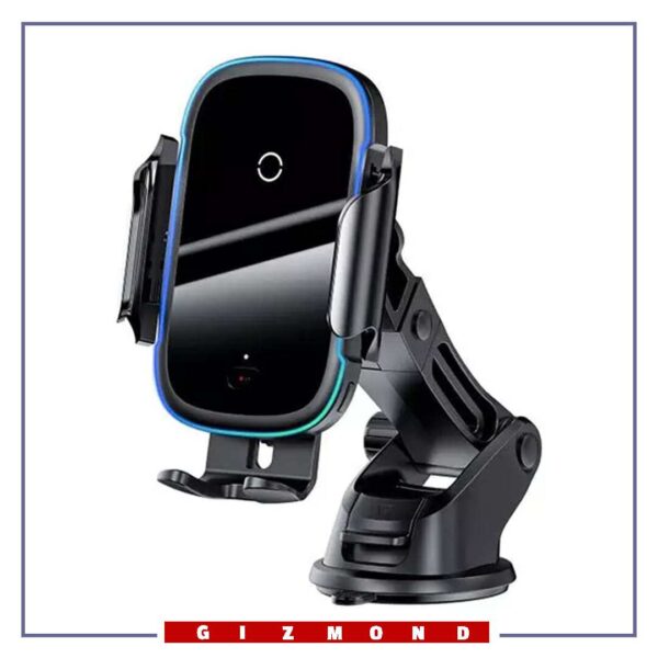 پایه نگهدارنده و شارژر وایرلس بیسوس Baseus Light Electric Car Holder Wireless Charger WXHW03-01